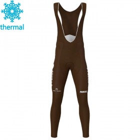 Fietsbroek Lang met Bretels 2020 AG2R La Mondiale N002 Winter Thermal Fleece